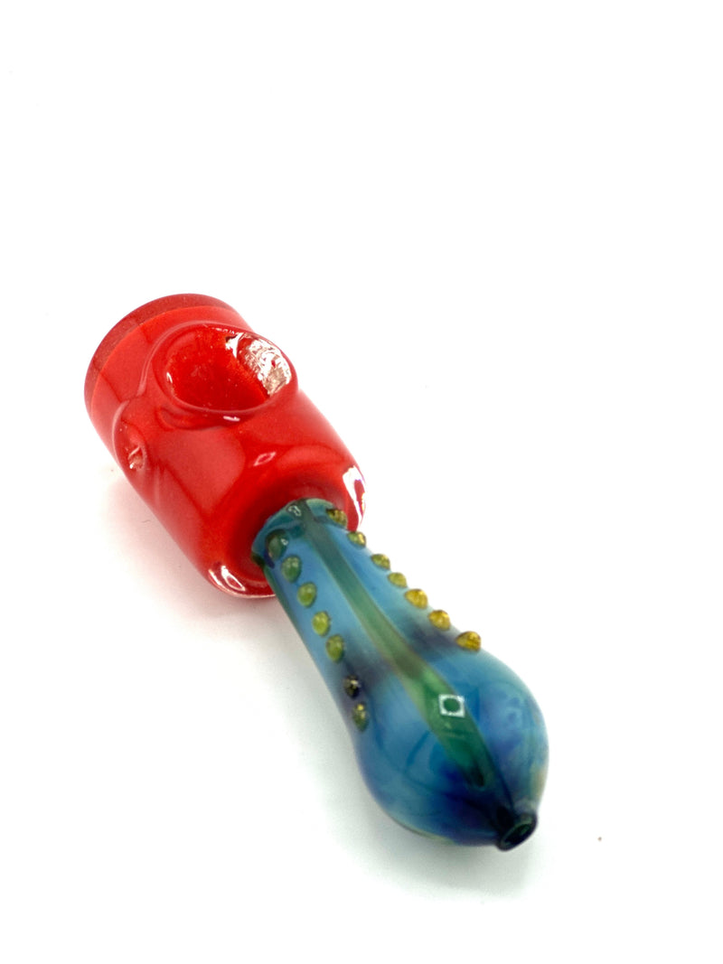 Assorted colors Design Glass Hand Pipe 1 ct