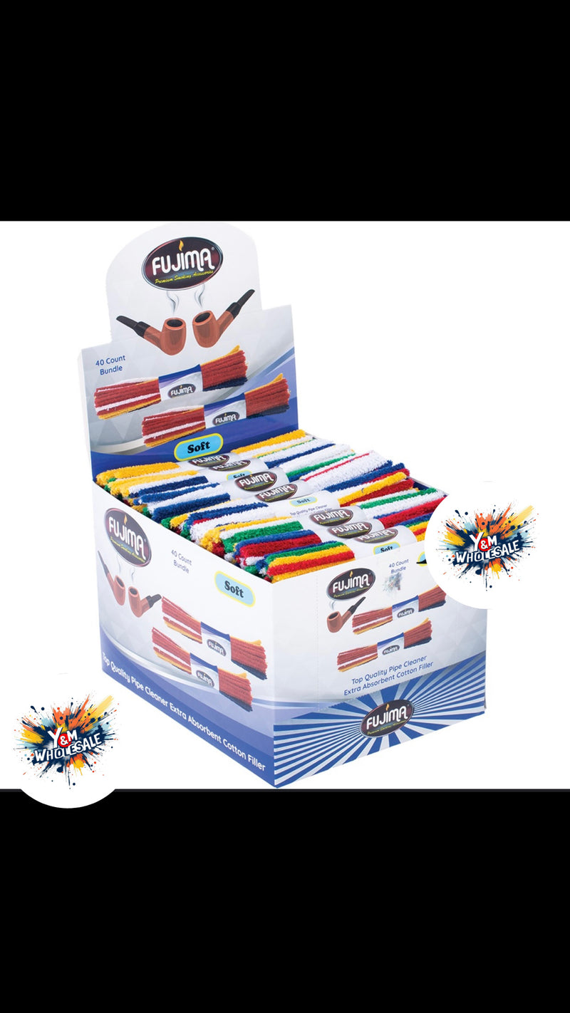 Fujima Pipe Cleaner Cotton Filler 40ct Bundle 48ct Display Box - Premium  from Y&M WHOLESALE - Just $40! Shop now at Y&M WHOLESALE