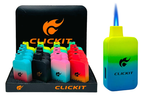 Clickit Disposable Vape Torch Lighter 20ct Display #GH-9288 - Premium  from H&S WHOLESALE - Just $125! Shop now at H&S WHOLESALE