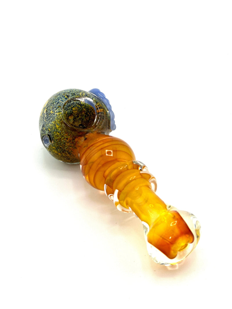 Assorted colors Design Glass Hand Pipe 1 ct