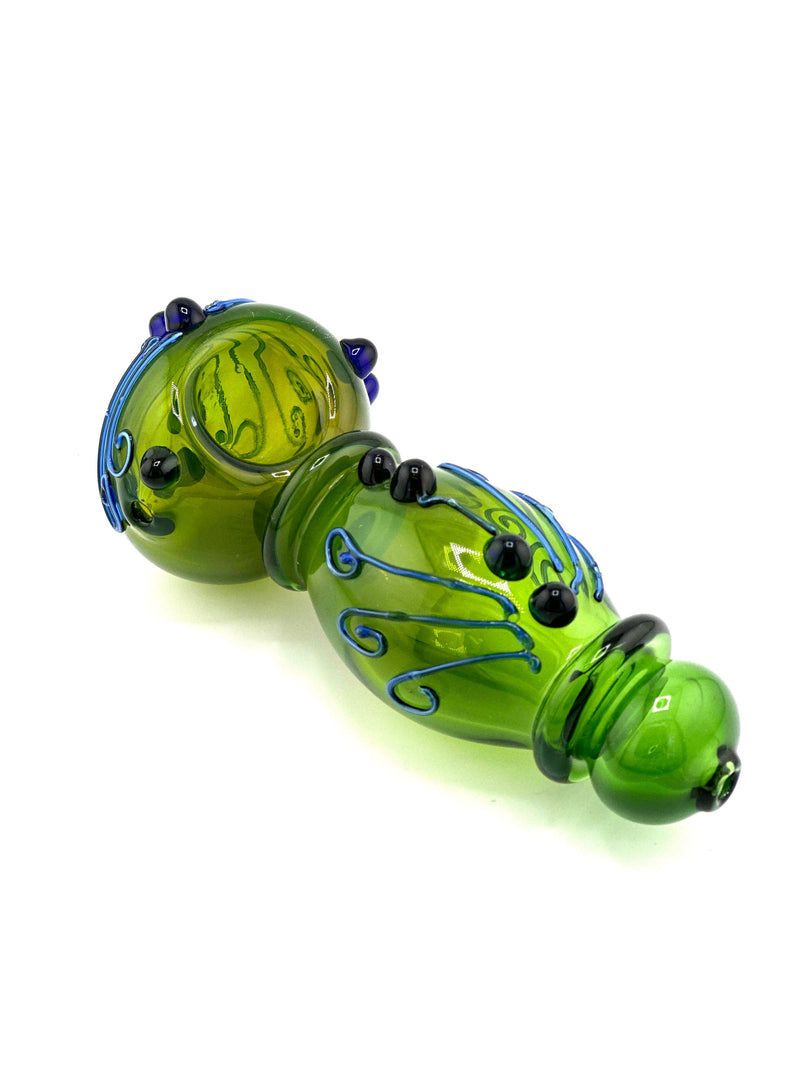 Assorted colors Design Glass Hand Pipe 1 ct