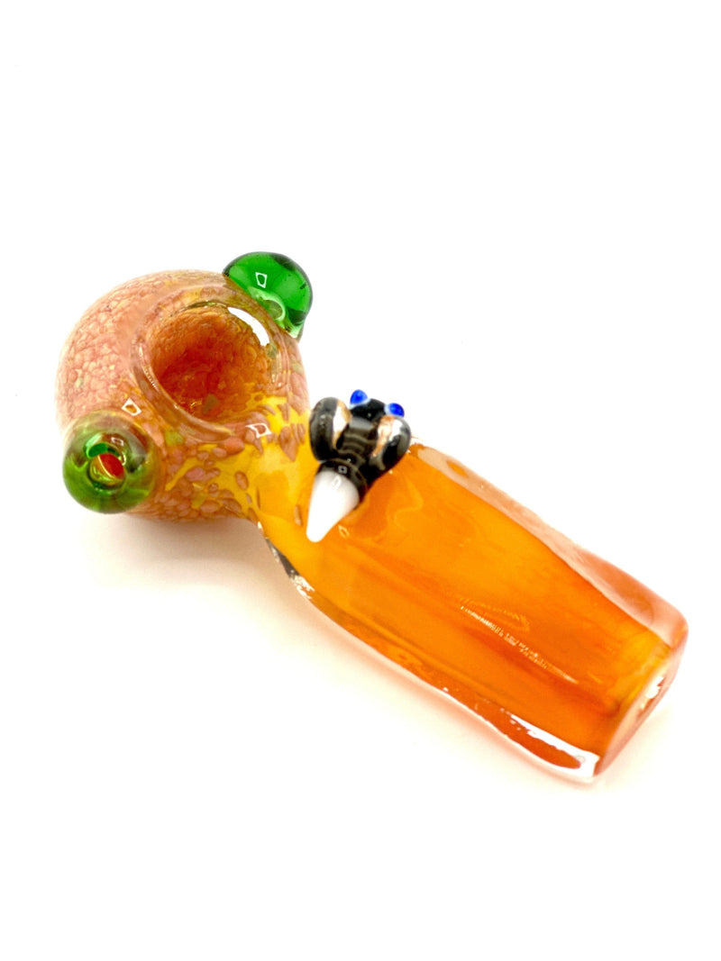 Assorted colors Design Glass Hand Pipe 1 ct - Premium  from H&S WHOLESALE - Just $6.50! Shop now at H&S WHOLESALE