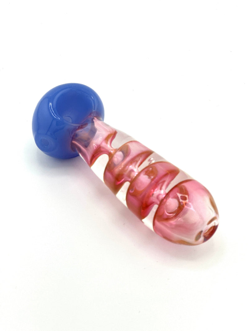 Assorted colors Design Glass Hand Pipe 1 ct