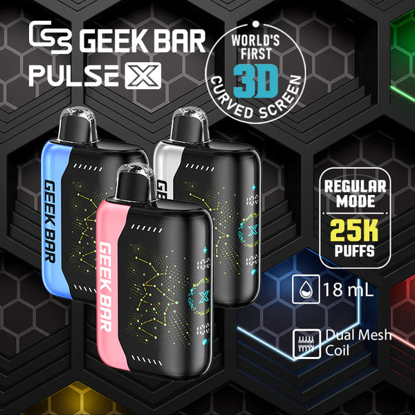 Geek Bar Pulse X Edition 5% Nicotine 25,000 Puffs Disposable Vape 5ct Box - Premium  from H&S WHOLESALE - Just $52.50! Shop now at H&S WHOLESALE