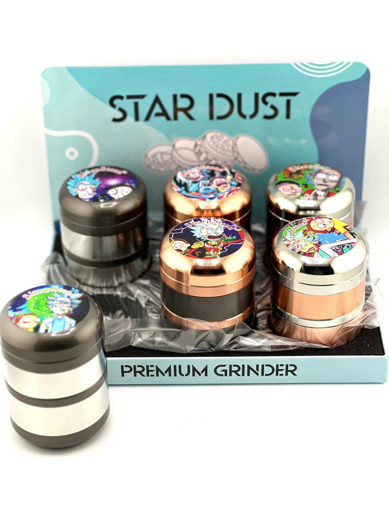 Star Dust Tobacco Grinder ￼4pc 6ct Display SD-111D Different design ￼ - Premium  from H&S WHOLESALE - Just $51.75! Shop now at H&S WHOLESALE