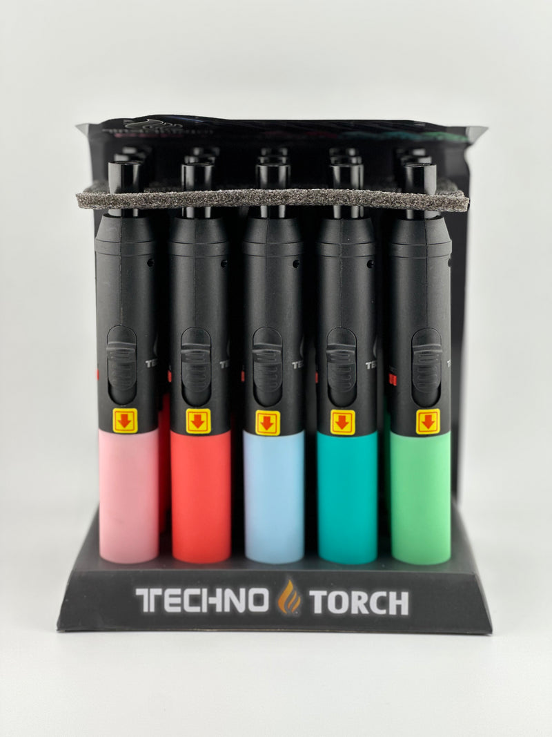 Techno Torch Pen Torch Lighter 15ct Display