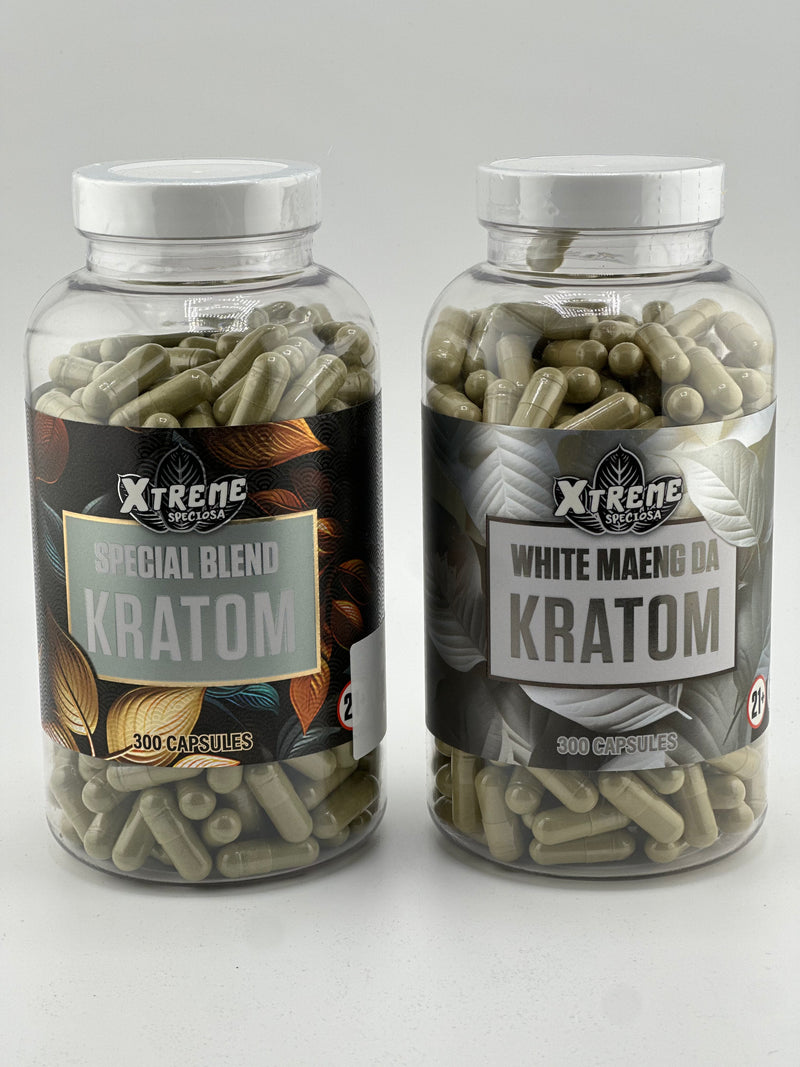 Kratom Xtreme Speciosa 300ct Capsule Jar - Premium  from H&S WHOLESALE - Just $17! Shop now at H&S WHOLESALE