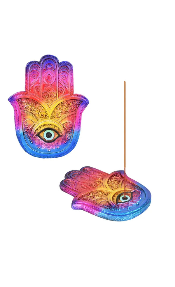 Hamsa Hand Incense Burner 1ct #3289 - Premium  from H&S WHOLESALE - Just $8.50! Shop now at H&S WHOLESALE