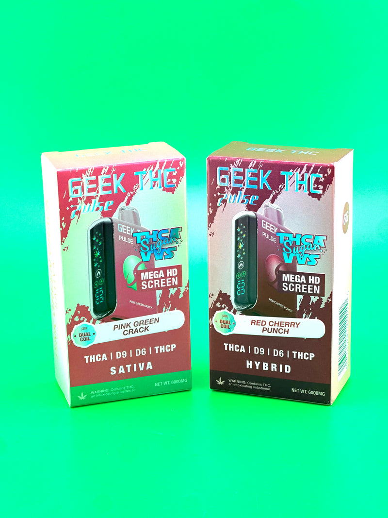 Geek THC Pulse 6g THC-A Sugar VVS & THC-A+D9+D6+THC-P 5ct Box - Premium  from H&S WHOLESALE - Just $80! Shop now at H&S WHOLESALE