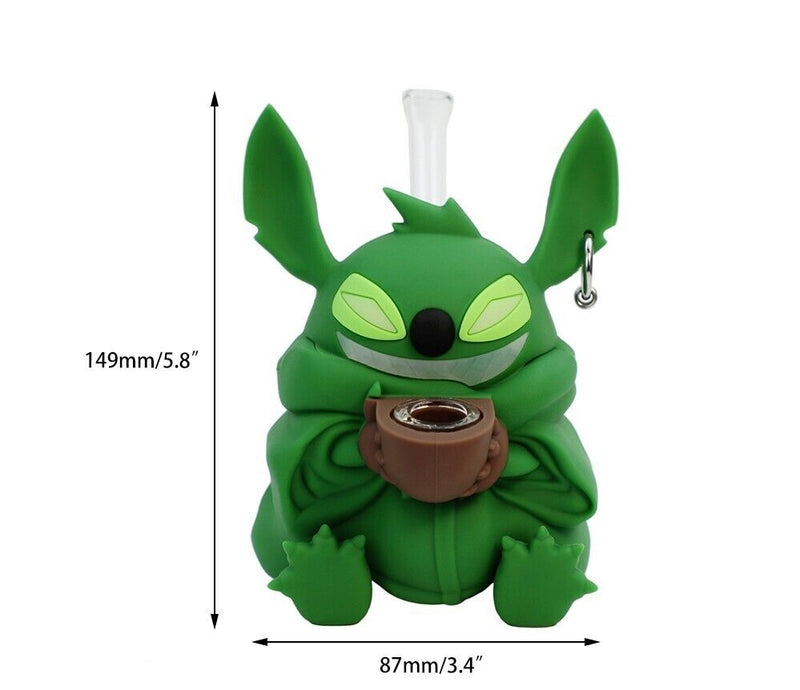 1621 Silicone Stitch Water Pipe 1ct - Premium  from H&S WHOLESALE - Just $12.99! Shop now at H&S WHOLESALE