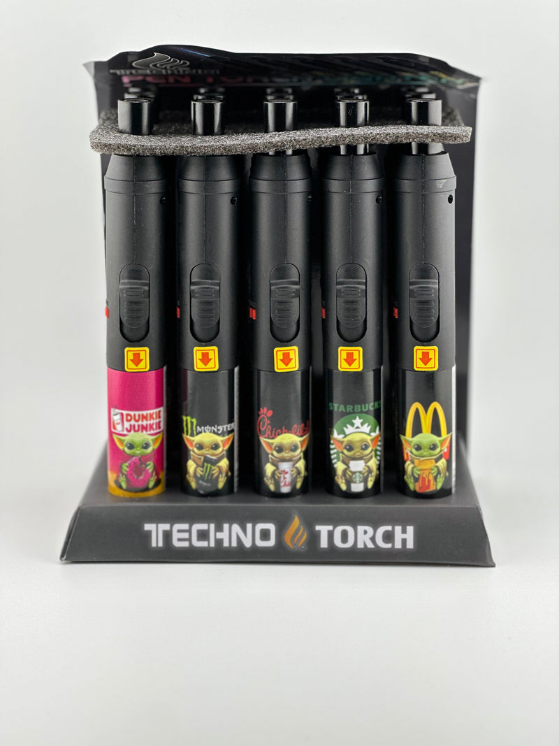 Techno Torch Pen Torch Lighter 15ct Display - Premium  from H&S WHOLESALE - Just $39! Shop now at H&S WHOLESALE