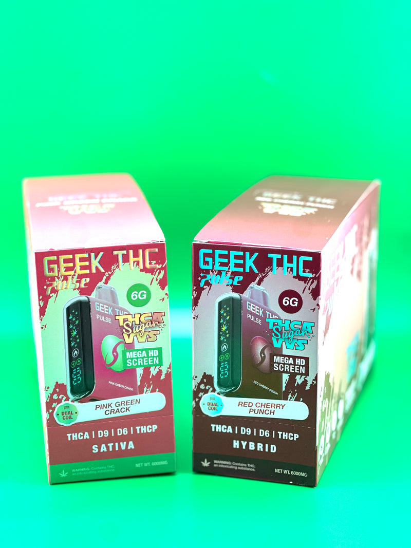 Geek THC Pulse 6g THC-A Sugar VVS & THC-A+D9+D6+THC-P 5ct Box - Premium  from H&S WHOLESALE - Just $80! Shop now at H&S WHOLESALE