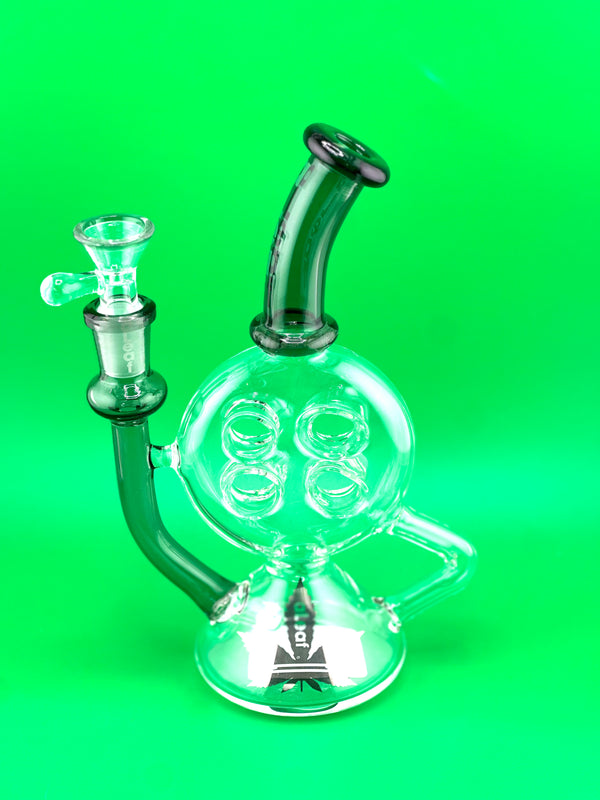 8” Quad Roulette Glass Pipe 1ct #AL2091 - Premium  from H&S WHOLESALE - Just $28! Shop now at H&S WHOLESALE