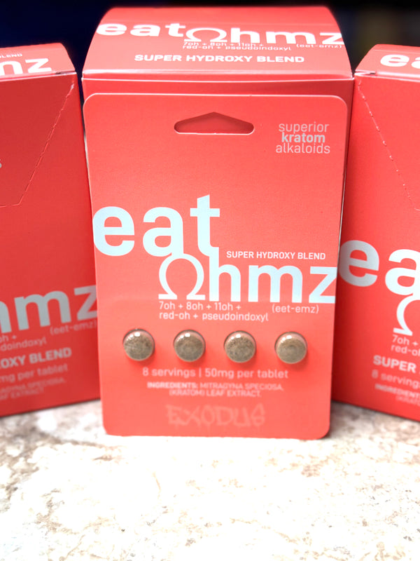 Eat Ohmz 7-Hydroxy Tablets 50mg 4ct Pills 6pk Box - Premium  from H&S WHOLESALE - Just $195! Shop now at Y&M WHOLESALE