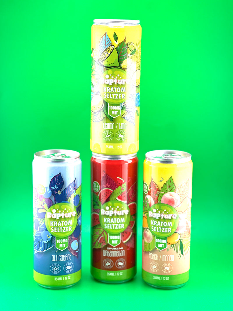 RAPTURE Kratom Seltzer 100MG MIT 1ct Can Drink - Premium  from H&S WHOLESALE - Just $5.99! Shop now at H&S WHOLESALE