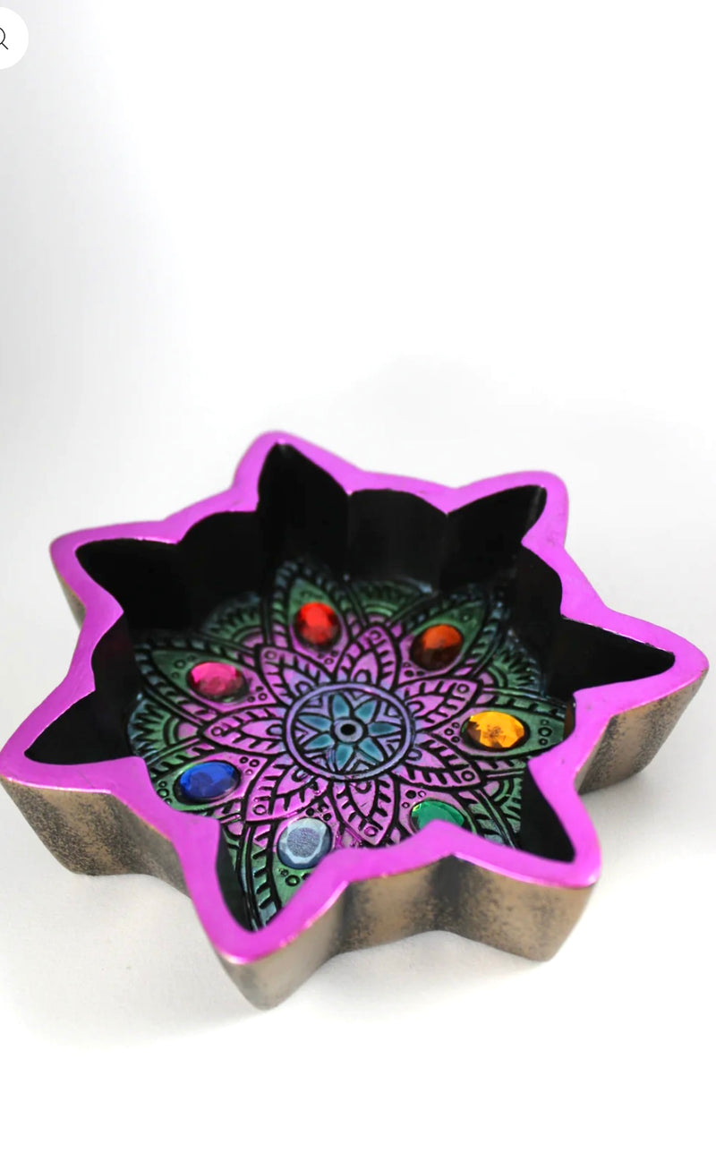 Chakra Ashtray Incense Holder 2ct