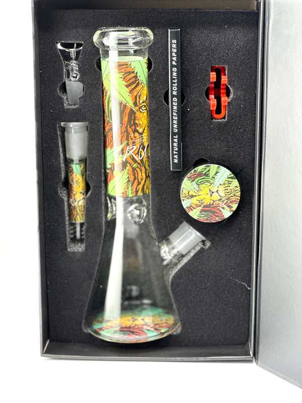 Rloo Glass Bong Set 6pc 1ct #R00 - Premium  from H&S WHOLESALE - Just $20! Shop now at Y&M WHOLESALE