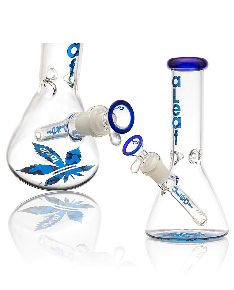 8" aLeaf® Essential Beaker Glass Pipe w/Carrying Case 1ct