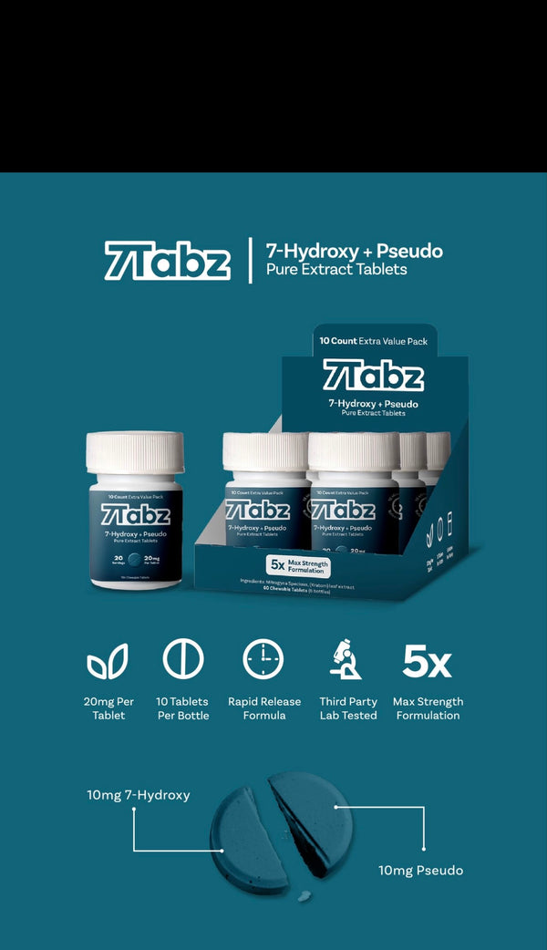 7Tabz Pseudo+7Hydroxy Supplement 20mg 10ct Bottle 6ct Jars - Premium  from H&S WHOLESALE - Just $215! Shop now at Y&M WHOLESALE