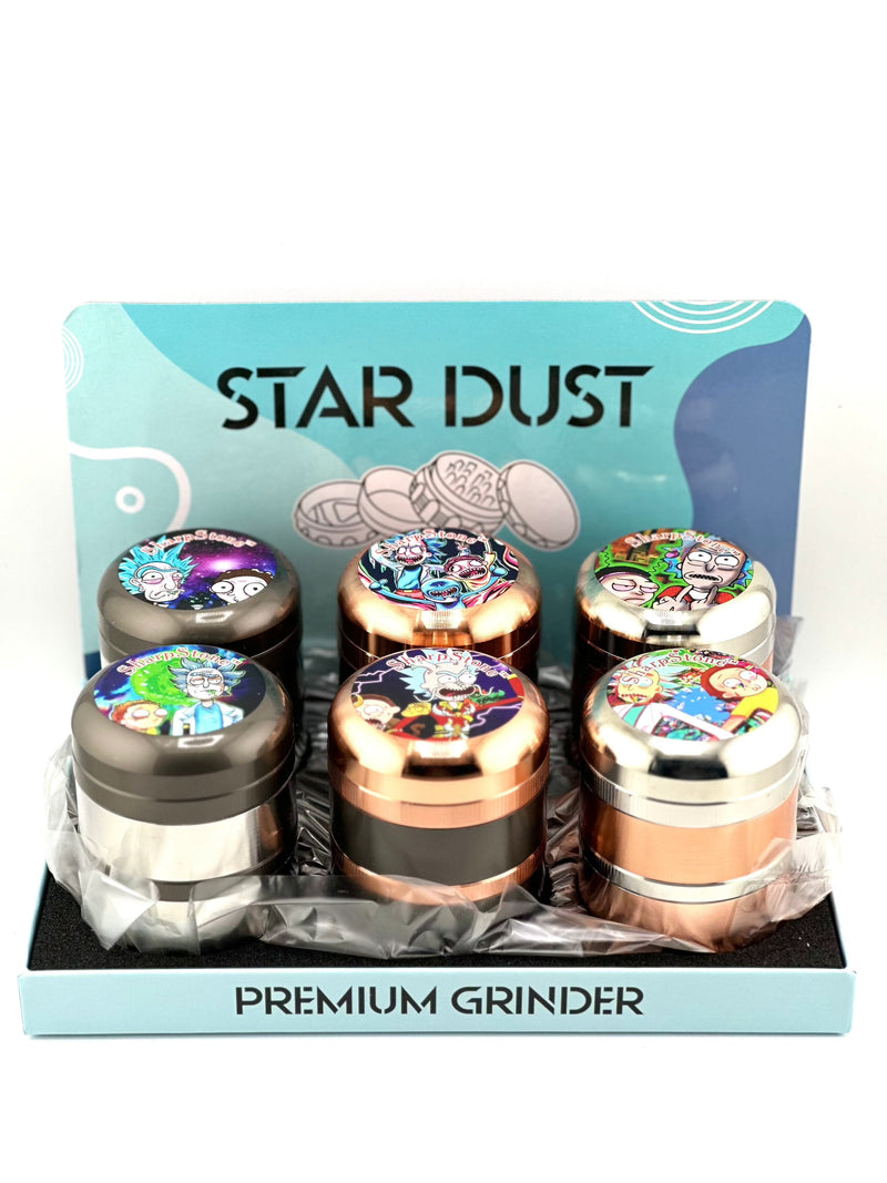 Star Dust Tobacco Grinder ￼4pc 6ct Display SD-111D Different design ￼ - Premium  from H&S WHOLESALE - Just $51.75! Shop now at H&S WHOLESALE