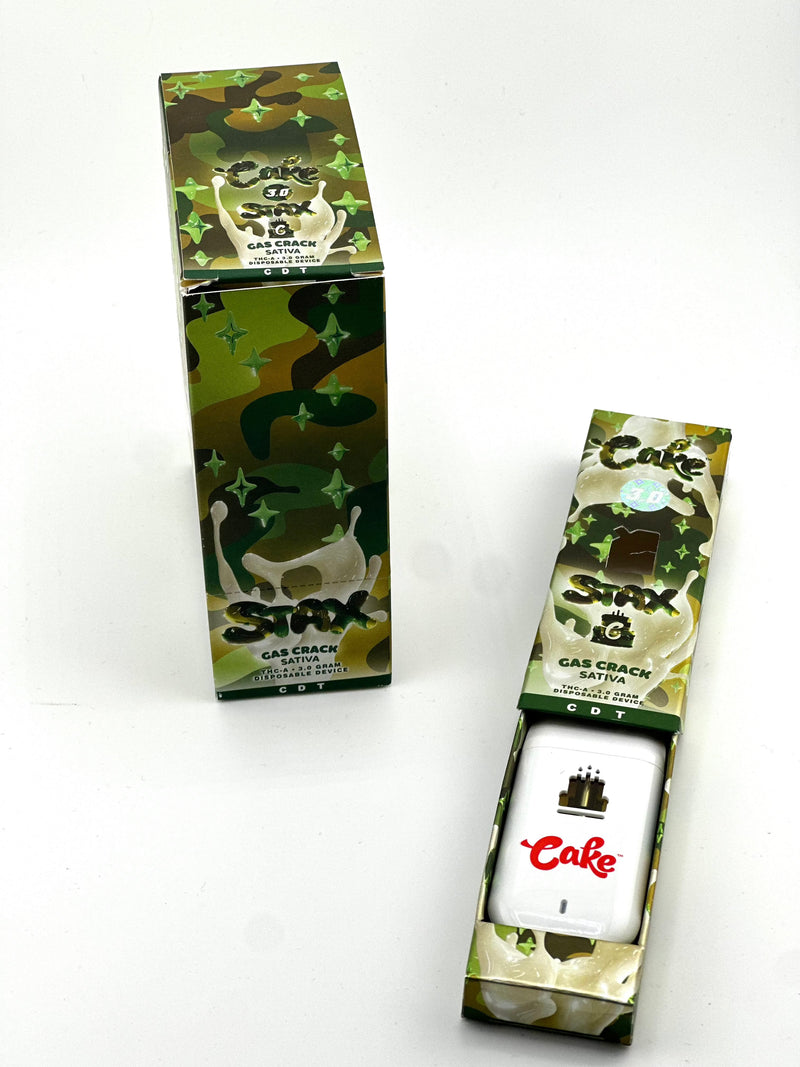 Cake 3g Stax THC-A Live Resin 1ct Disposable Vape - Premium  from H&S WHOLESALE - Just $16.50! Shop now at H&S WHOLESALE