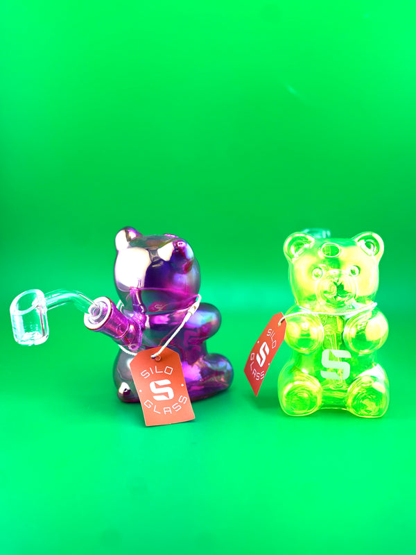 Silo Glass Gummy Bear Glass Pipe 1ct #SILO-130 - Premium  from H&S WHOLESALE - Just $16! Shop now at H&S WHOLESALE