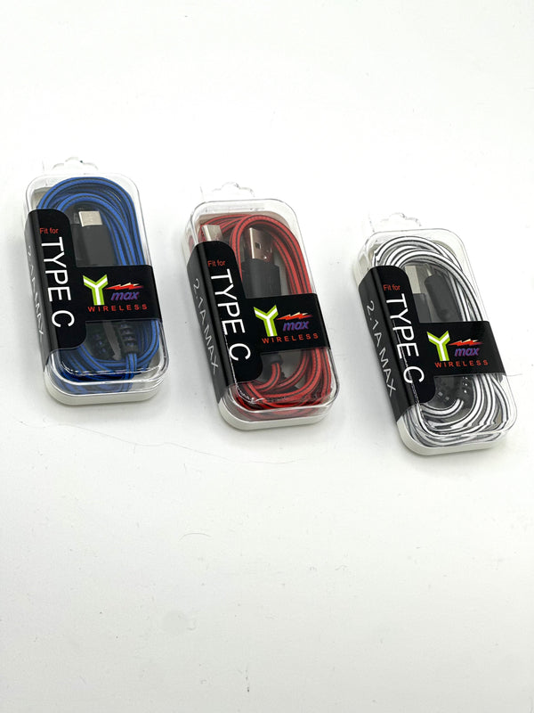 Y-MAX Wireless Chargers 20ct Display Box Type-C To USB Cable Mixed Colors - Premium  from H&S WHOLESALE - Just $35! Shop now at H&S WHOLESALE