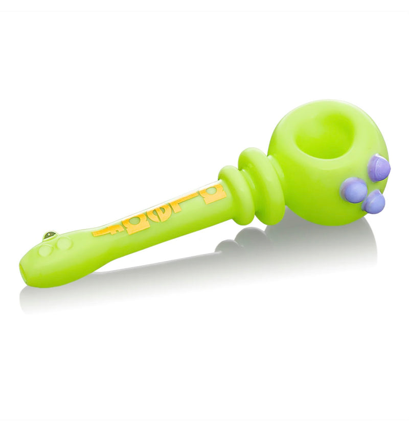 ALeaf® 4’’ Triple Slime Dotted Spoon Hand Glass Pipe 1ct