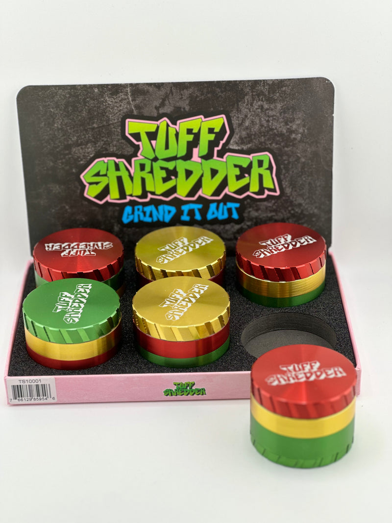 Tuff Shredder Grinder 63mm 4pc Assorted Colors