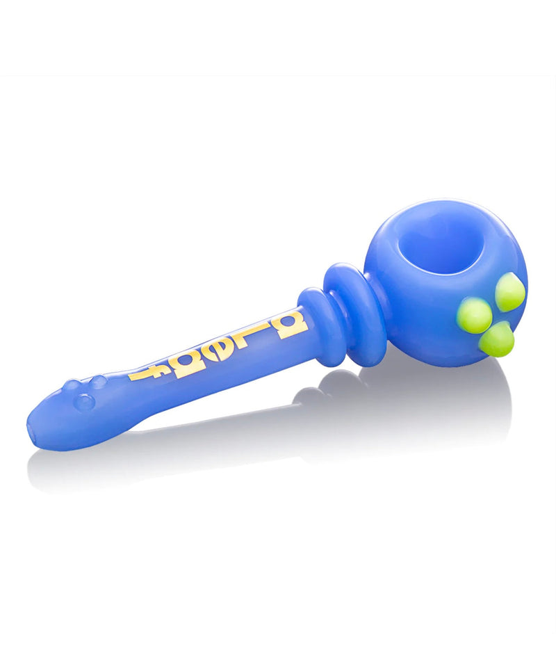 ALeaf® 4’’ Triple Slime Dotted Spoon Hand Glass Pipe 1ct