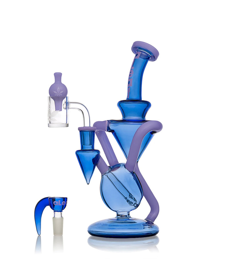 10’’ aLeaf® The Cratus Recycler Water Pipe Mix Colors 1ct