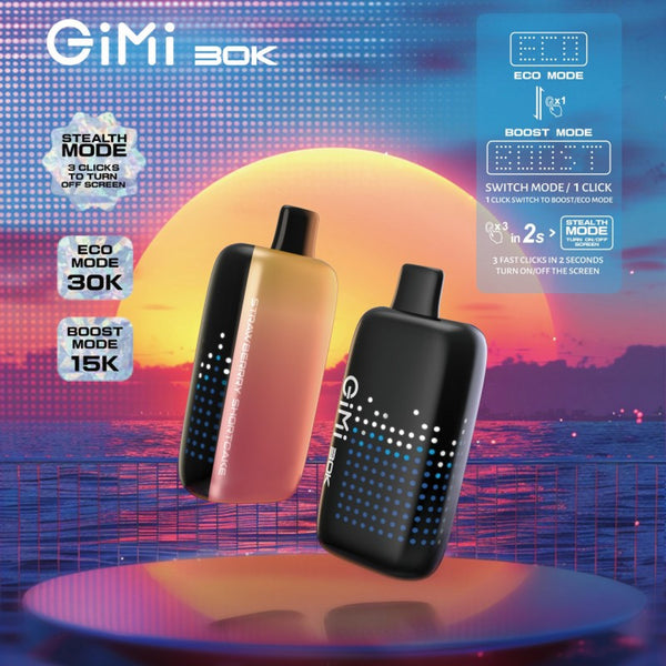 GIMI 30,000 Puffs 5% Nicotine Disposals Vape 5ct Box - Premium  from H&S WHOLESALE - Just $37.50! Shop now at H&S WHOLESALE