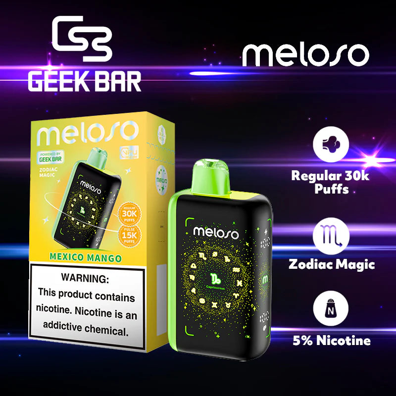 Geek Bar Meloso Bar 30,000 Puffs 10ML 5ct Box Disposable Vape - Premium  from H&S WHOLESALE - Just $52.50! Shop now at H&S WHOLESALE