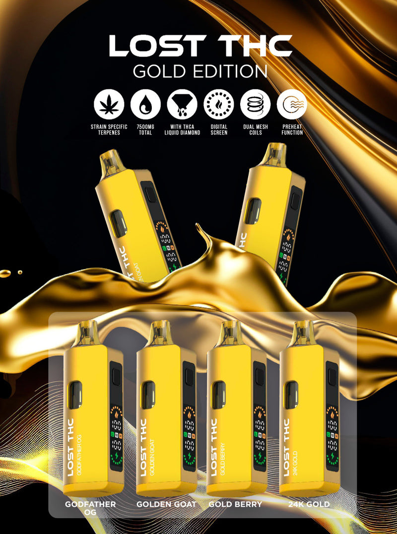 Lost THC V2 7.5g THC-A Live Sugar + D9 + D6 + THC-P Live Resin 5ct Disposable Vape - Premium  from H&S WHOLESALE - Just $95! Shop now at H&S WHOLESALE