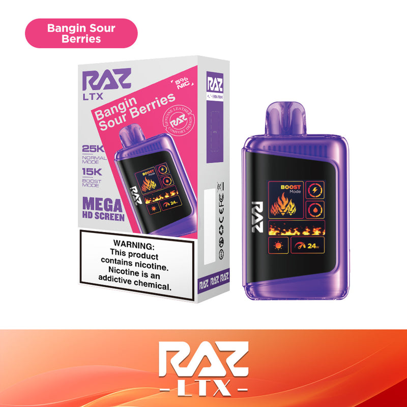 RAZ LTX25000 Puffs Mega 50mg 16ml 5ct Display disposable Vape - Premium  from Limit One Of Each - Just $50! Shop now at H&S WHOLESALE