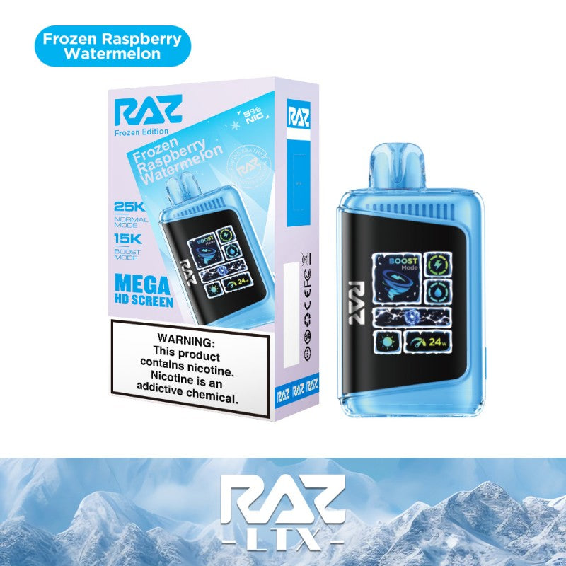 RAZ LTX25000 Puffs Mega 50mg 16ml 5ct Display disposable Vape - Premium  from Limit One Of Each - Just $50! Shop now at H&S WHOLESALE