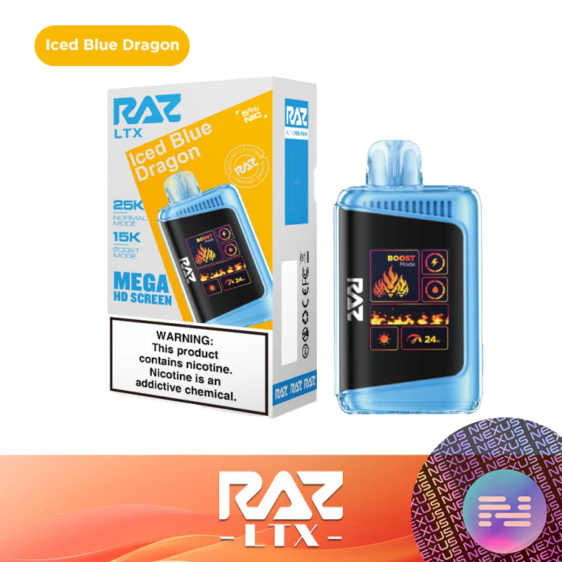 RAZ LTX25000 Puffs Mega 50mg 16ml 5ct Display disposable Vape - Premium  from Limit One Of Each - Just $50! Shop now at H&S WHOLESALE