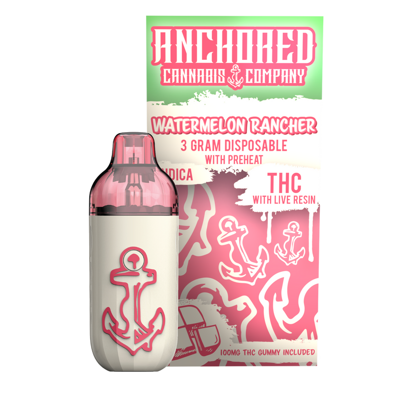 Anchored THC-A 3g Disposable Vape 1ct Box - Premium  from H&S WHOLESALE - Just $16! Shop now at H&S WHOLESALE