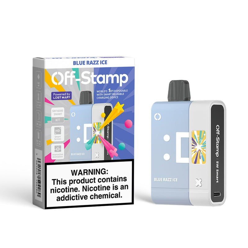 Off-Stamp SW16,000 Puffs Smart Kit 17ml 5% Nic Power By Lost Mary 5ct Box - Premium  from H&S WHOLESALE - Just $40! Shop now at H&S WHOLESALE