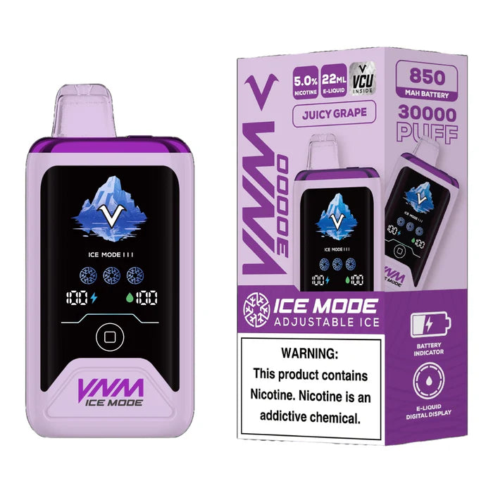 VNM Ice Mode 30,000 Puffs With Touch To Adjust Ice Mode 5ct Box - Premium  from H&S WHOLESALE - Just $48.75! Shop now at H&S WHOLESALE