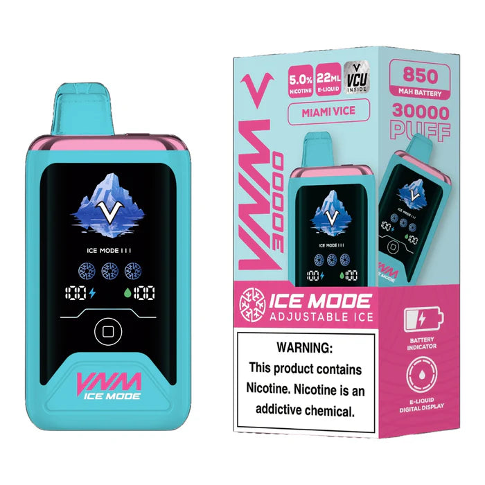 VNM Ice Mode 30,000 Puffs With Touch To Adjust Ice Mode 5ct Box - Premium  from H&S WHOLESALE - Just $48.75! Shop now at H&S WHOLESALE