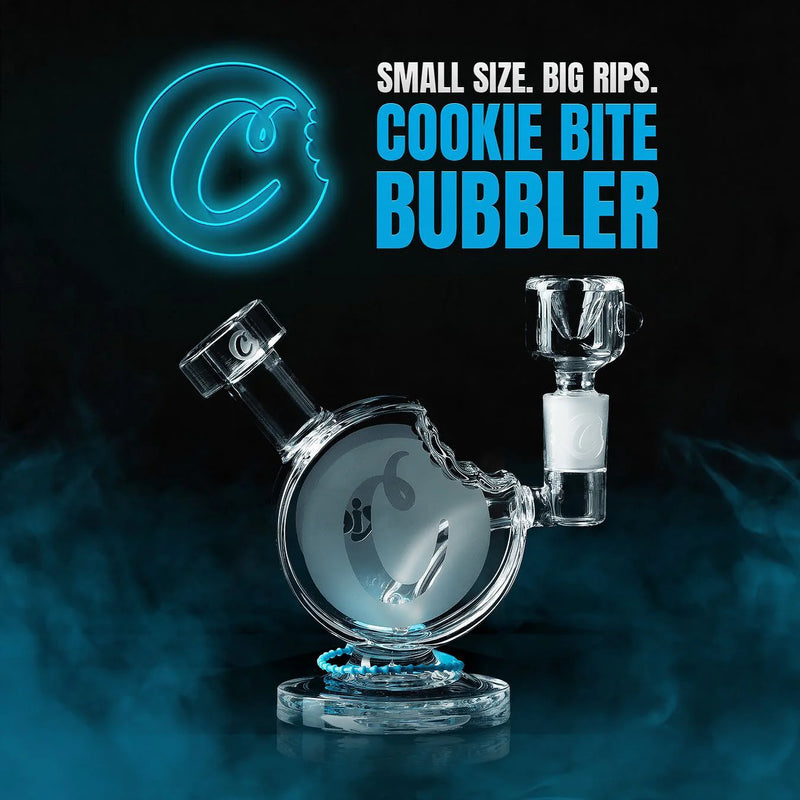 Cookies Small Glass Bubbler 3pc 1ct - Premium  from H&S WHOLESALE - Just $65! Shop now at H&S WHOLESALE