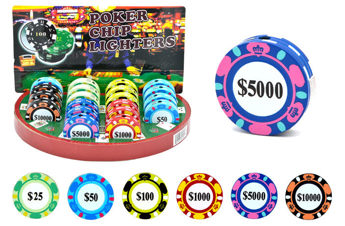 Clickit Torch Lighter Poker Chip 20ct