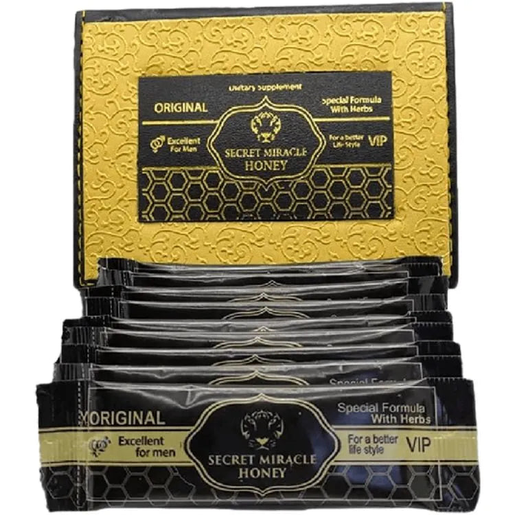 Golden Pack VIP Secret Miracle Honey For Man Original 12ct Leather Box - Premium  from H&S WHOLESALE - Just $12! Shop now at H&S WHOLESALE