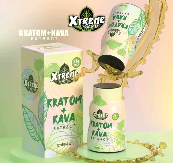 Xtreme Speciosa Kratom+Kava Extract Shots 15ct Box - Premium  from H&S WHOLESALE - Just $90! Shop now at Y&M WHOLESALE