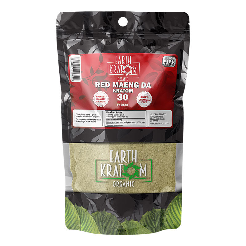 Earth Kratom 30GM Powder 20ct Bag - Premium  from H&S WHOLESALE - Just $80! Shop now at H&S WHOLESALE