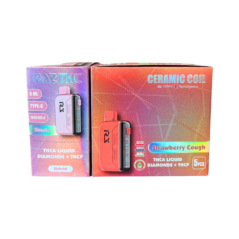 RAZ THC 6g THC-A+Liquid Diamond+THC-P Disposable Vape 5ct Box - Premium  from H&S WHOLESALE - Just $80! Shop now at H&S WHOLESALE