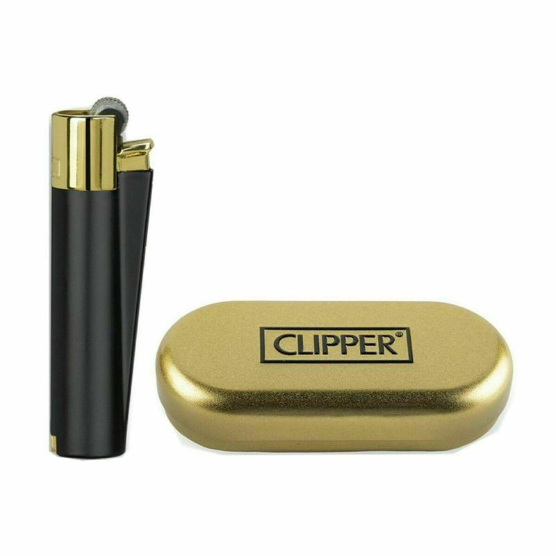 Clipper Reusable Large Metal Black & Gold 12ct Display With Gift Box - Premium  from H&S WHOLESALE - Just $78! Shop now at H&S WHOLESALE