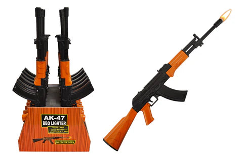 AK-47 BBQ Torch Lighter 15’’ 12ct Display #L-500-C - Premium  from H&S WHOLESALE - Just $85.99! Shop now at H&S WHOLESALE