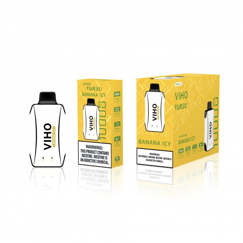 VIHO Turbo 10K Puffs 5% Nic 5ct Display Disposable Vape - Premium  from H&S WHOLESALE - Just $40! Shop now at H&S WHOLESALE